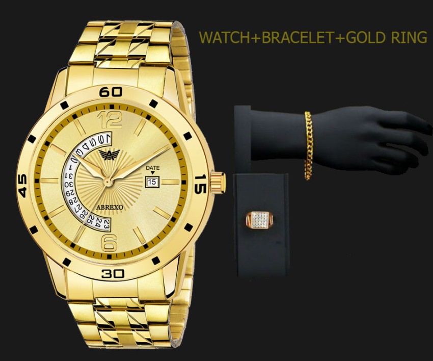 Abrexo mens gold outlet watch