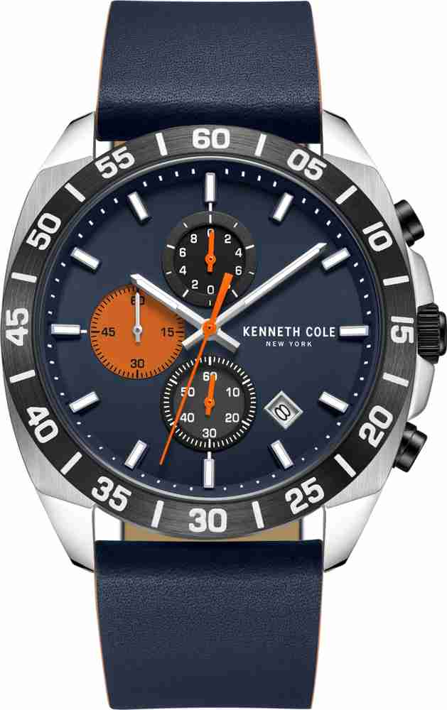Buy Kenneth Cole Modern Dress Sport Quartz Chronograph Blue Dial Leather Strap Analog Watch For Men KCWGC0016101MN Online at Best Prices in India Flipkart