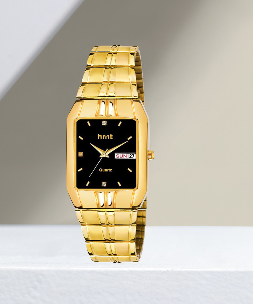 Hand watch golden best sale colour