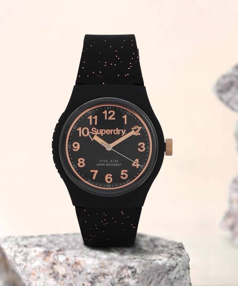 Superdry rose cheap gold watch