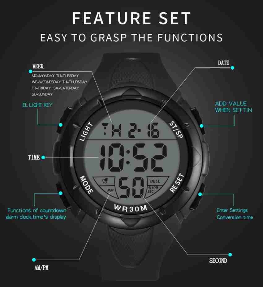 Modern shop digital watch