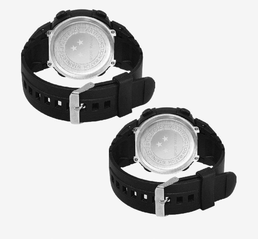 All black waterproof watch store