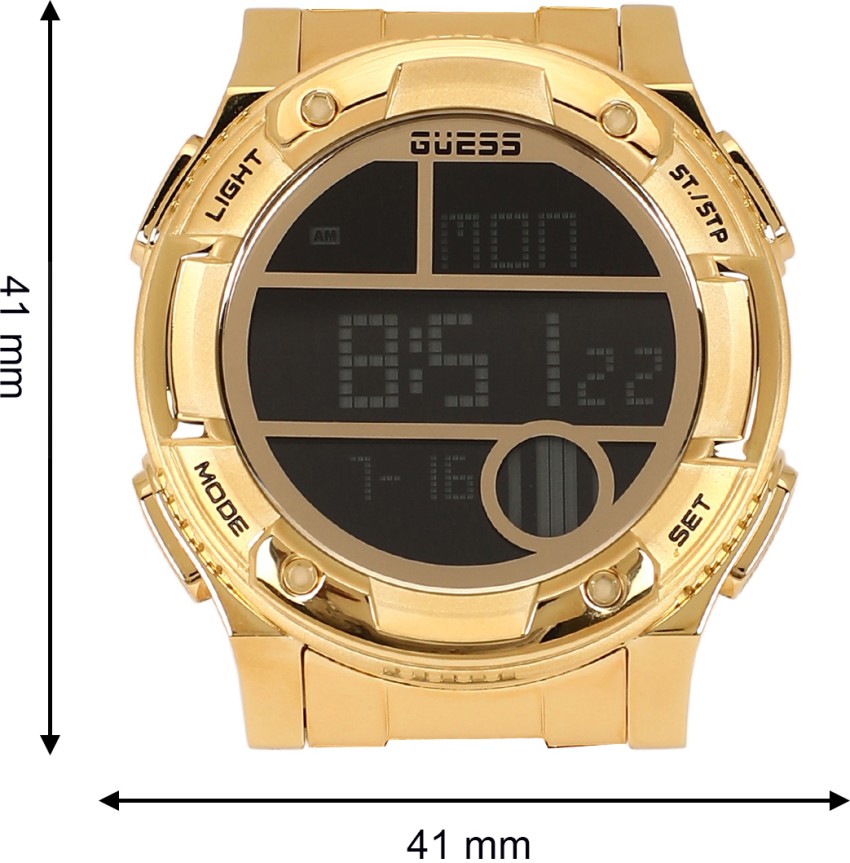 Guess digital watch outlet gold