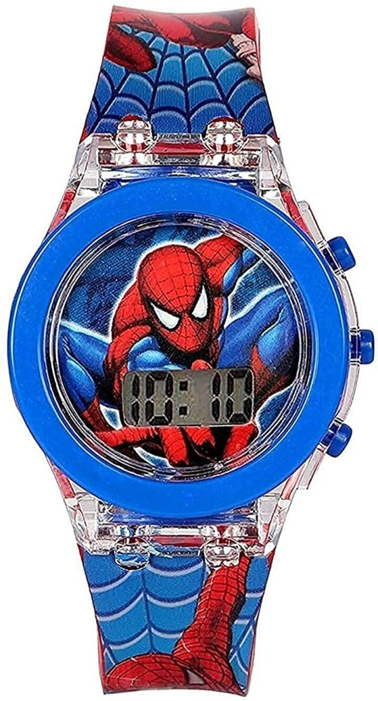 Spiderman watch light discount up