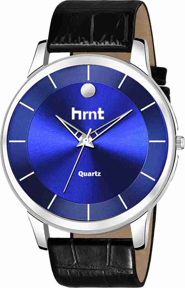hrnt HMTS B9098 B9099 Blue Wrist Watch For Men Leather Strap Watch For Boys Mens Company Watch Analog Watch For Men Buy hrnt HMTS B9098 B9099 Blue Wrist Watch For Men Leather Strap Watch For