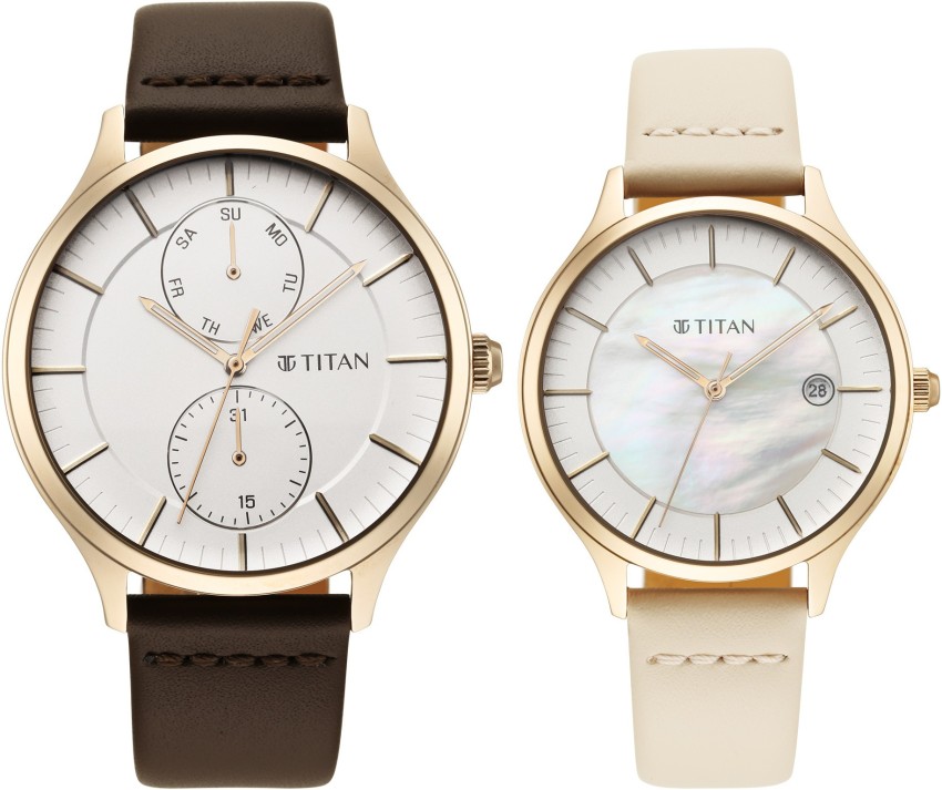 Titan wrist watch online for couple