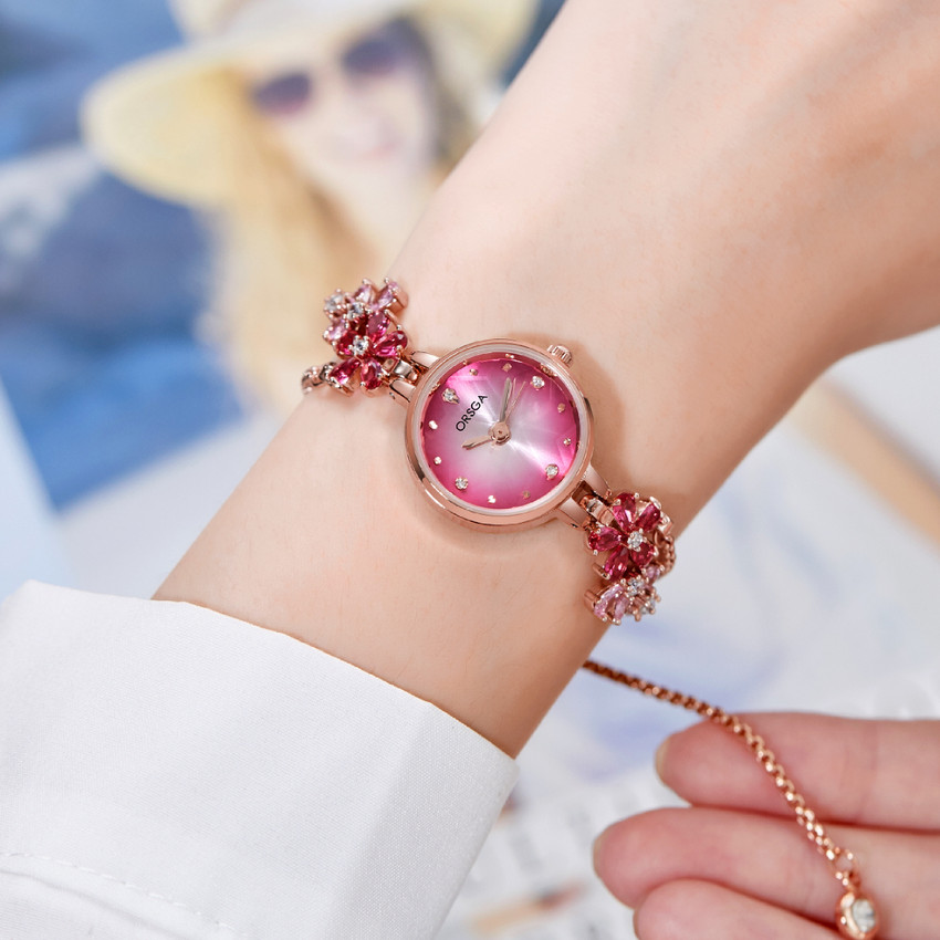 ORSGA Bracelet Watch ORSGA Women FLEUR Pink Dial Flower Chain Analog Watch For Women Buy ORSGA Bracelet Watch ORSGA Women FLEUR Pink Dial Flower Chain Analog Watch For Women