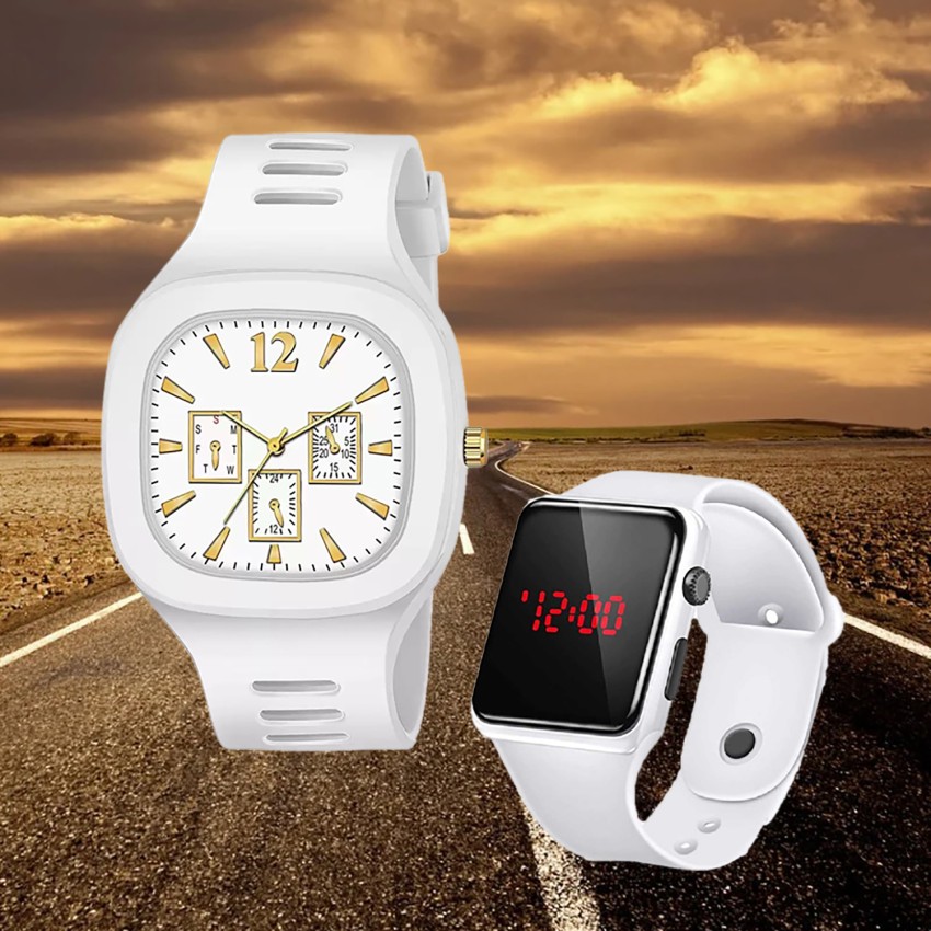 Razyloo RYO 65 New Arrival Slim White Attractive Analog Stylish