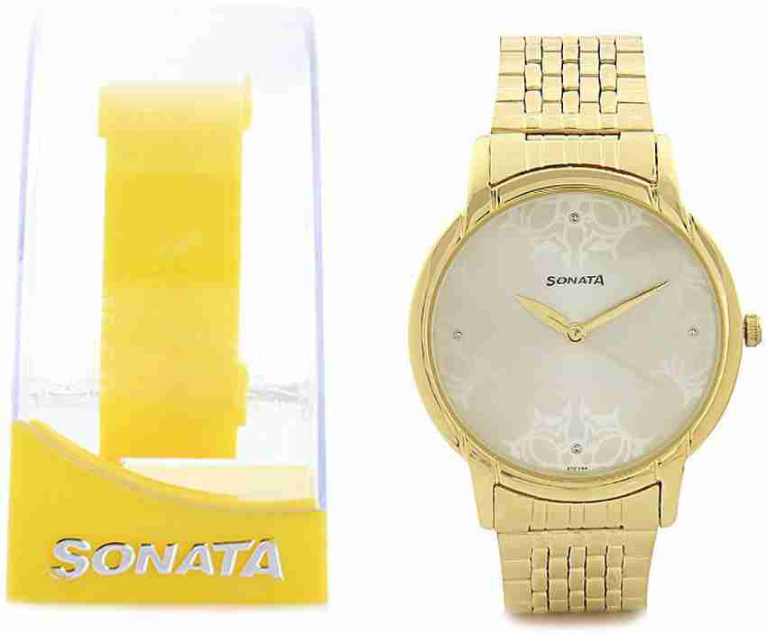 Sonata watch store 77031 yab price