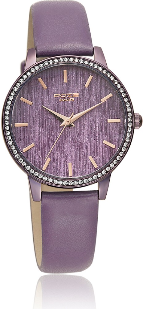 Sonata deals purple watch