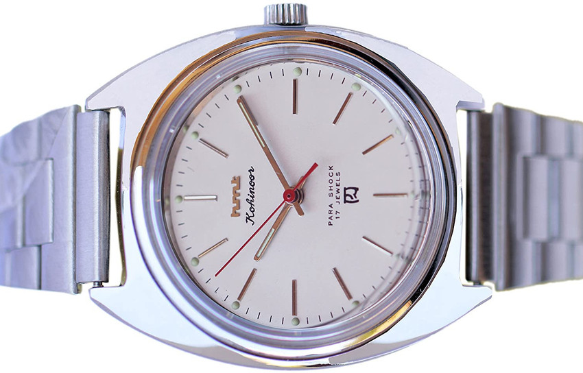 DIXOT Kohinoor White Dial Mechanical Hand winding Men s Watch HMT Analog Watch For Men Buy DIXOT Kohinoor White Dial Mechanical Hand winding Men s Watch HMT Analog Watch For Men