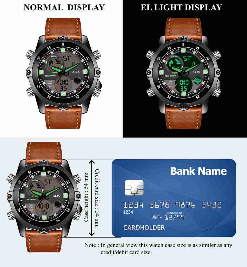 Spyn analog digital watch sales