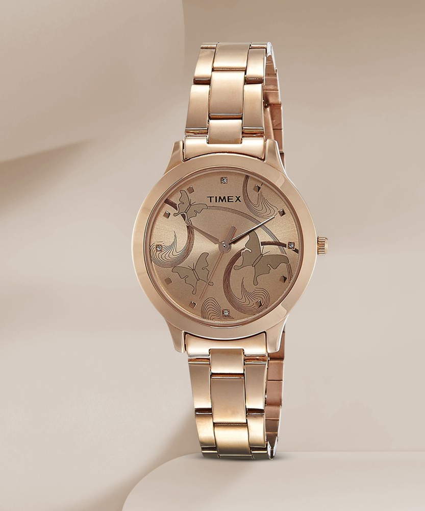 Timex rose gold 2025 watches for ladies