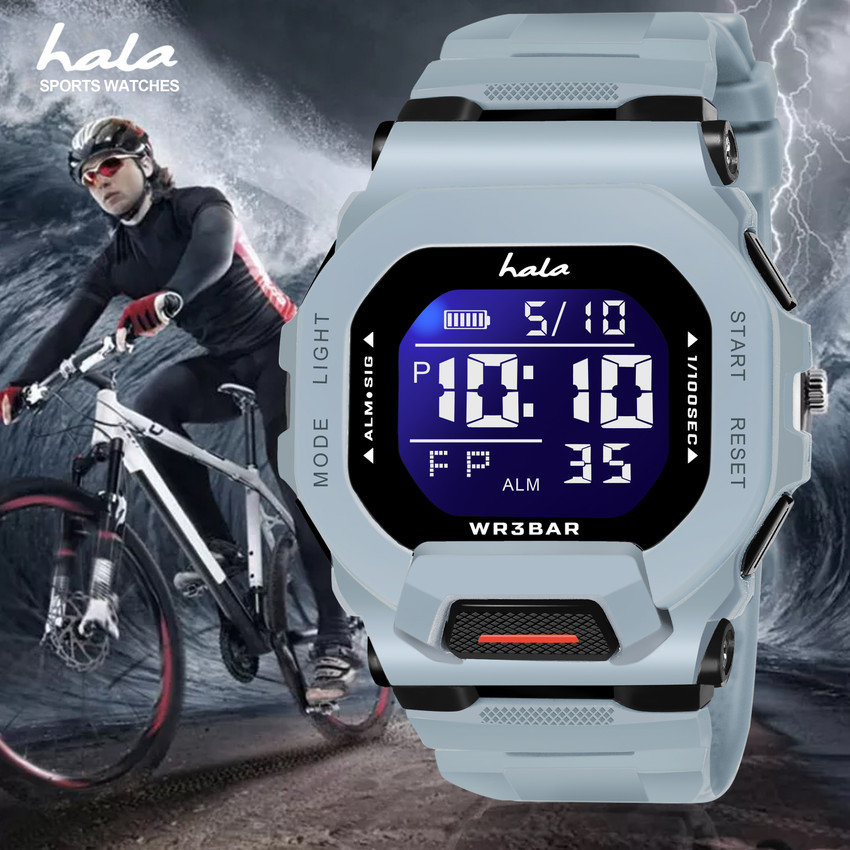 hala HL 1035 Multi Function Working Premium Quality LED Luminous Light For Mens Boys Digital Watch For Men