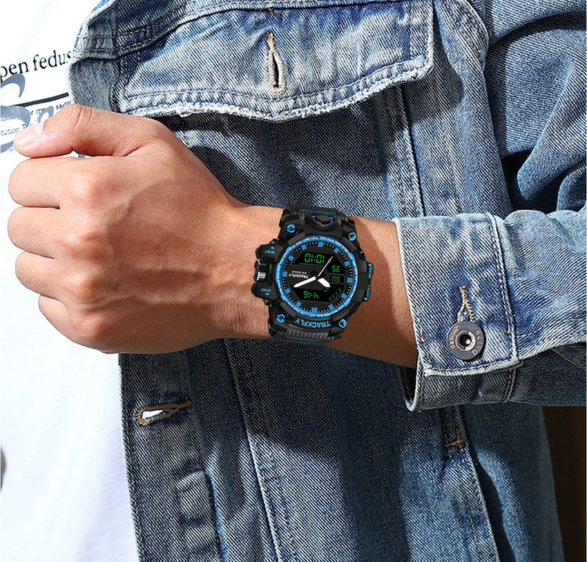 TrackFly 1005 BLUE Chronograph Multifunctional Sport Metal Body