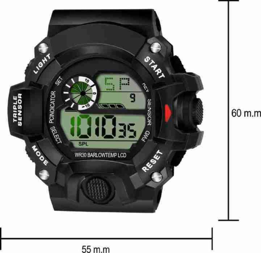 PIRASO HEART LED GREEN & LV BLACK COMBO Lifestyle Dial Color Black & Green  Strap Watch For Boys And Girls Digital Watch - For Men & Women - Buy PIRASO  HEART LED