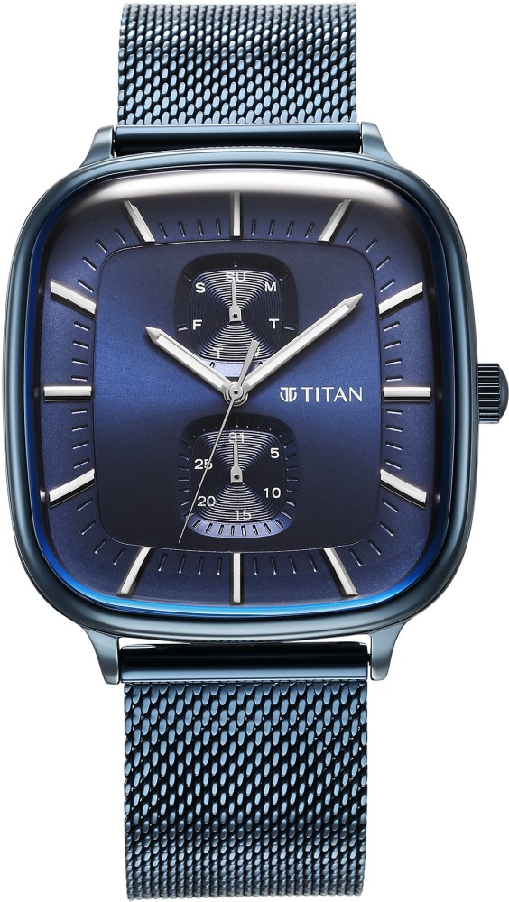 Buy Online Titan Avant Garde Quartz Multifunction Silver Dial