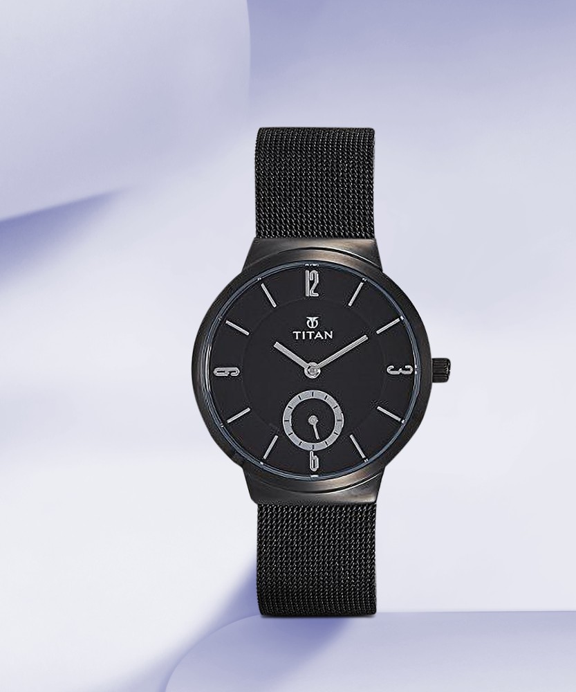 Titan black watches for ladies new arrivals