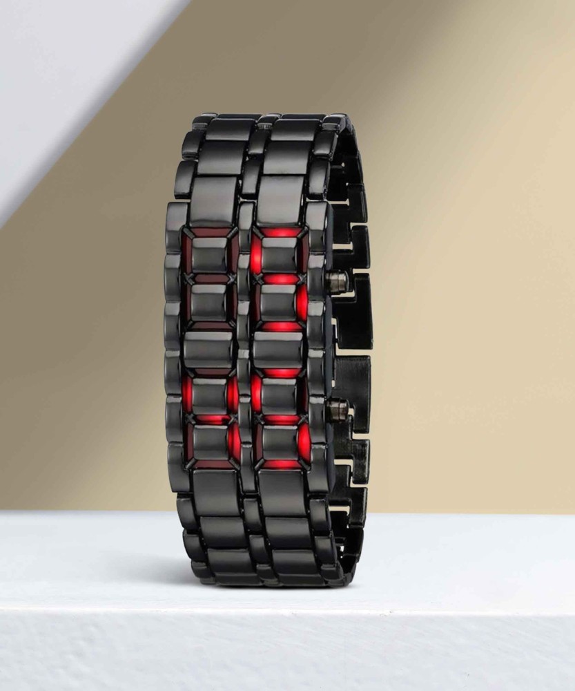 GOOD FRIENDS Black chain red led watch for men Digital Watch For Men Buy GOOD FRIENDS Black chain red led watch for men Digital Watch For Men stylish Online