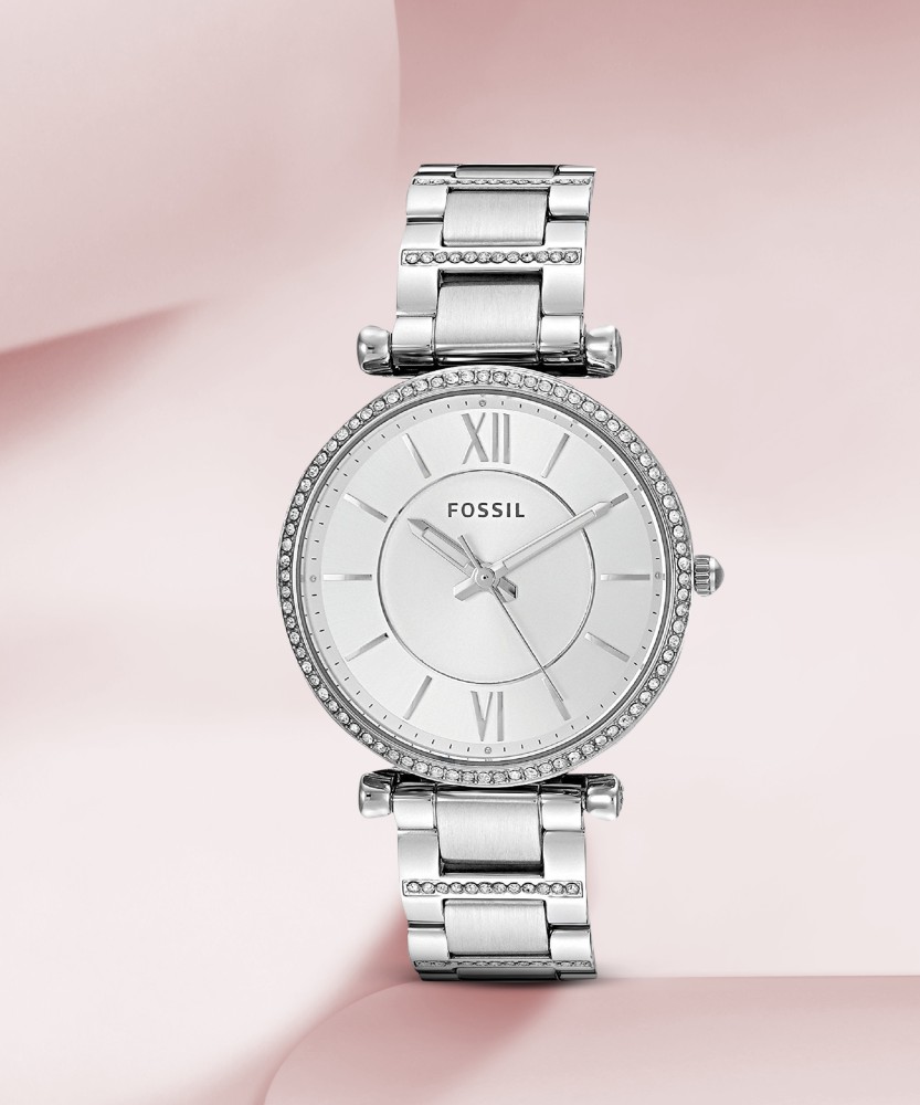 Silver fossil 2024 watches for ladies