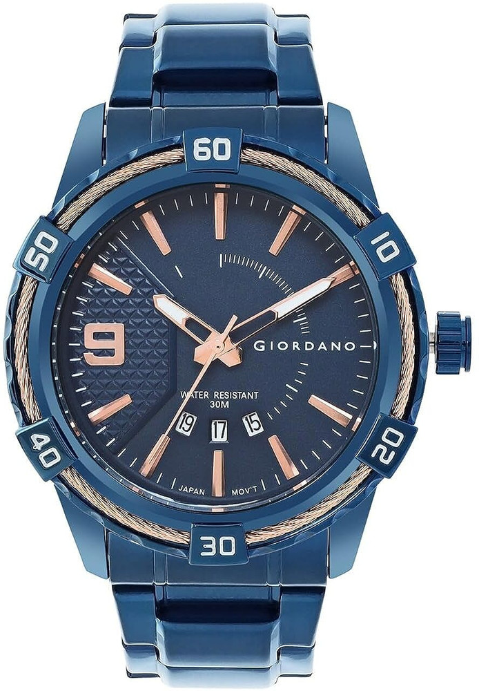 Giordano analog blue new arrivals dial men's watch