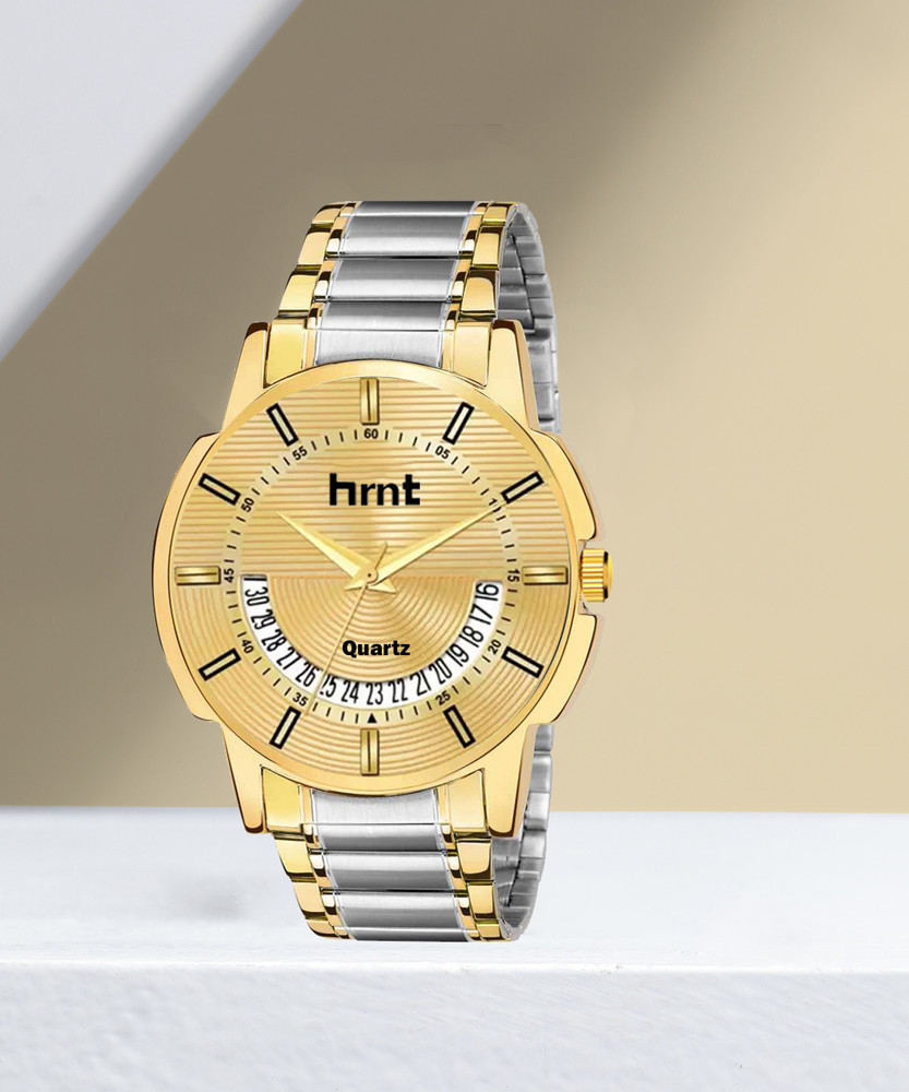 hrnt TT 9182 Branded Brand Company TwoTone Chain Wrist Hands Watch For Mens Boys Analog Watch For Men Buy hrnt TT 9182 Branded Brand Company TwoTone Chain Wrist Hands Watch For Mens Boys Analog
