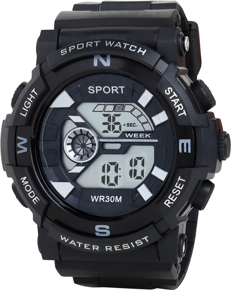 Trex S shock Alarm Stop Watch Led Light Water Shock Resistant