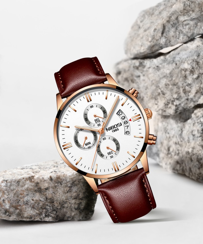 Flipkart discount leather watches