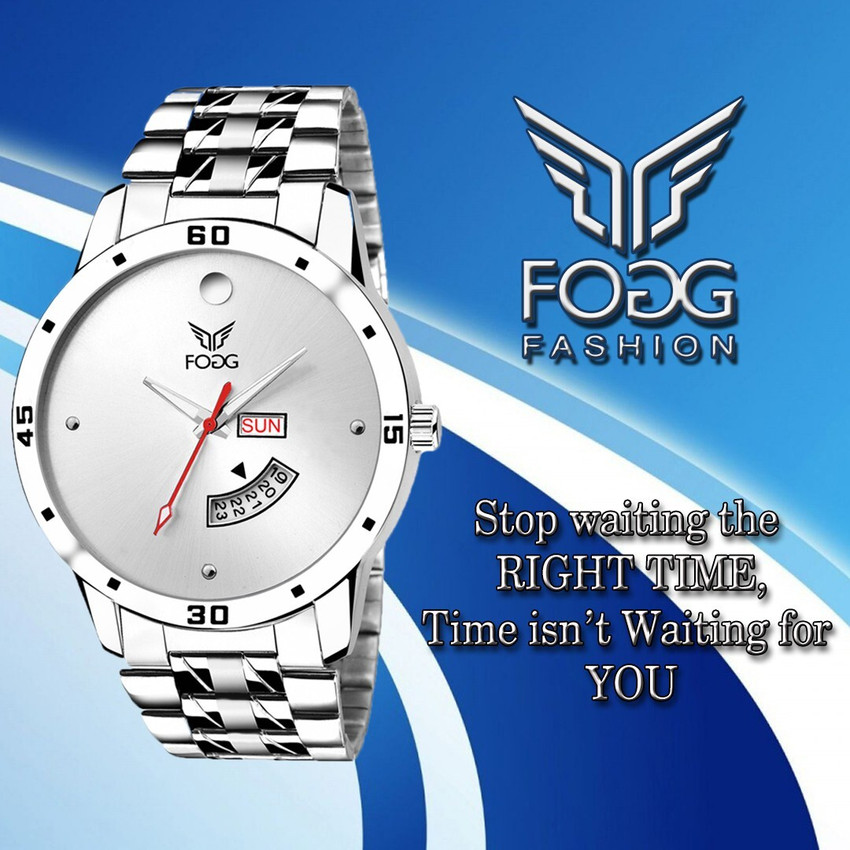 FOGG White Day and Date Analog Watch For Men Buy FOGG White Day and Date Analog Watch For Men 2049 WH Online at Best Prices in India Flipkart
