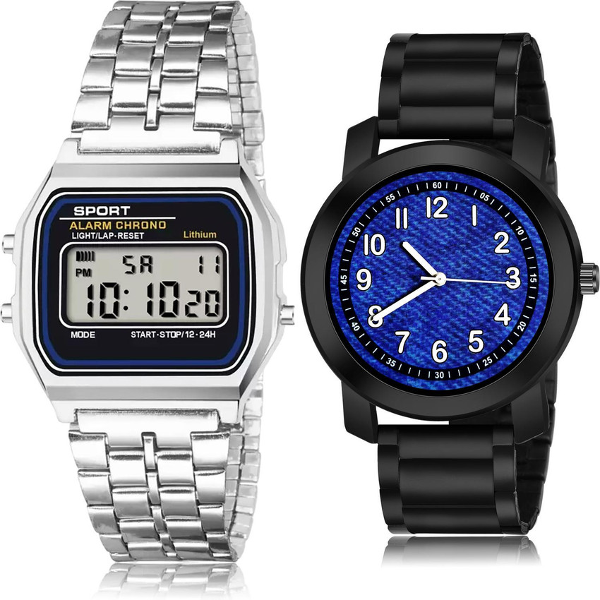 Analog digital watch combo store