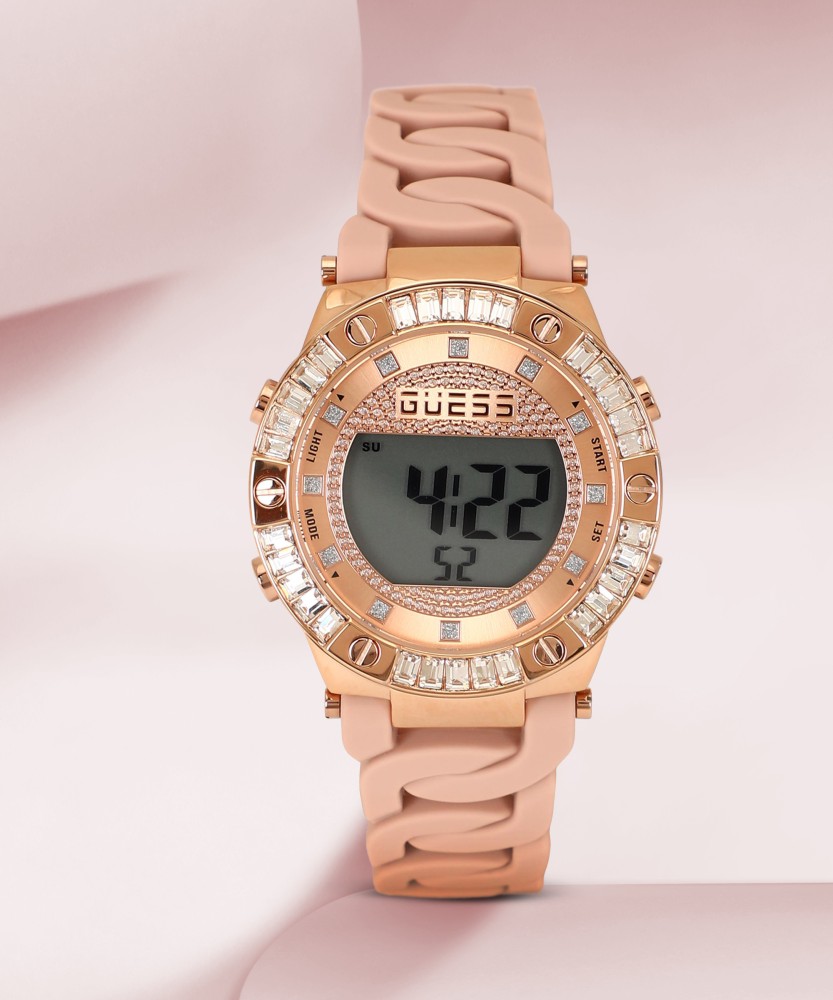 Gold digital best sale watch women's