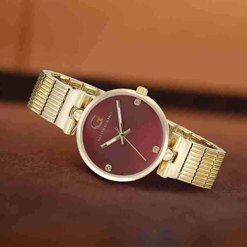 Giordano analog silver new arrivals dial women's watch