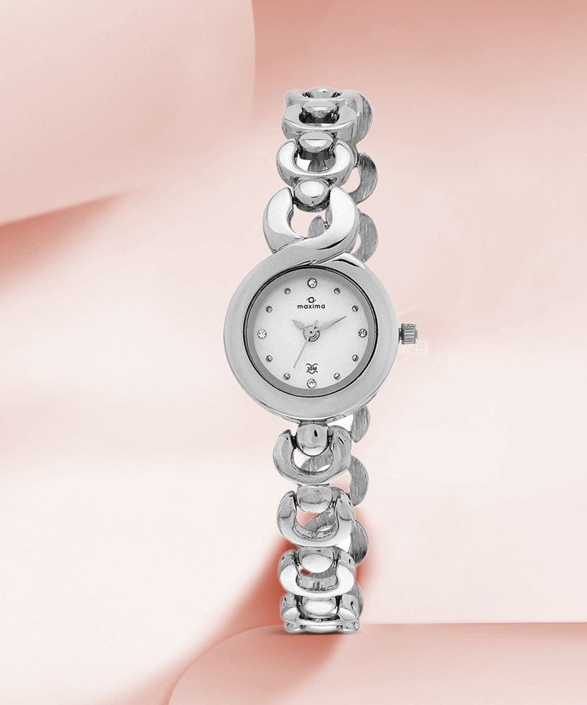 Maxima silver sale chain watches