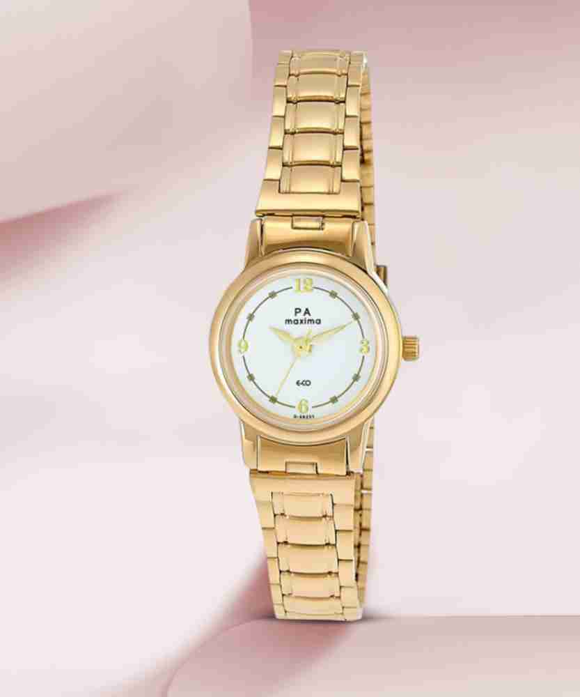 Maxima watch golden on sale colour