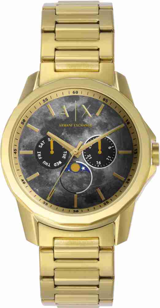 Armani exchange gold hot sale watch mens