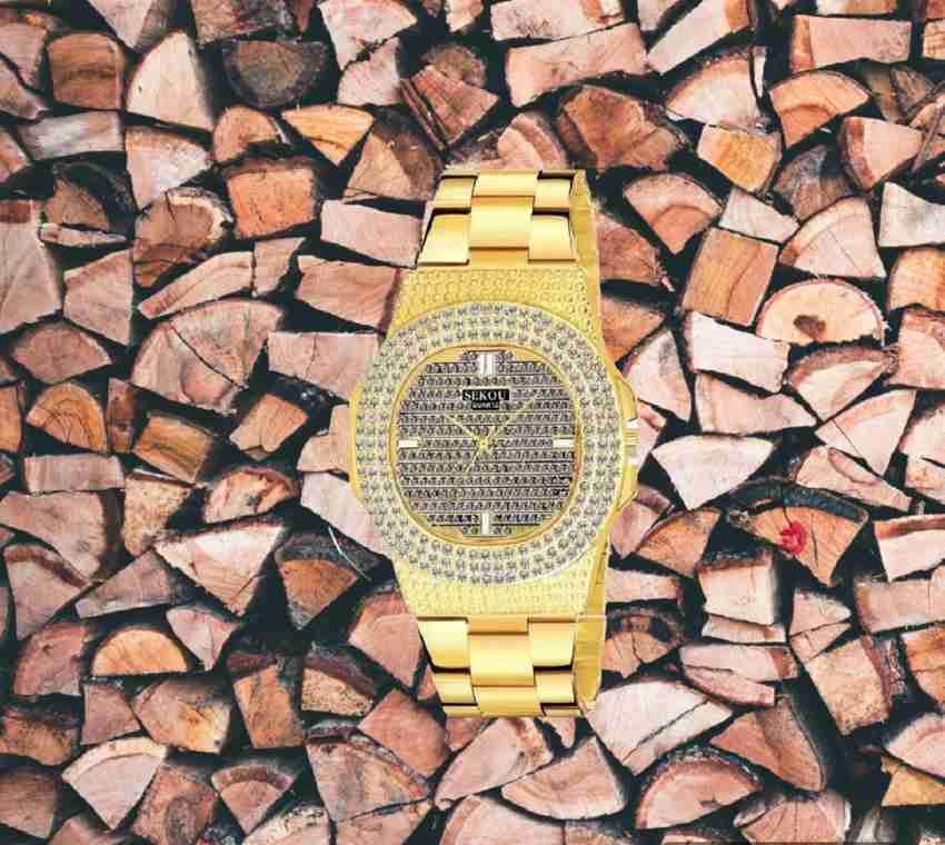 Diamond studded mens outlet watches