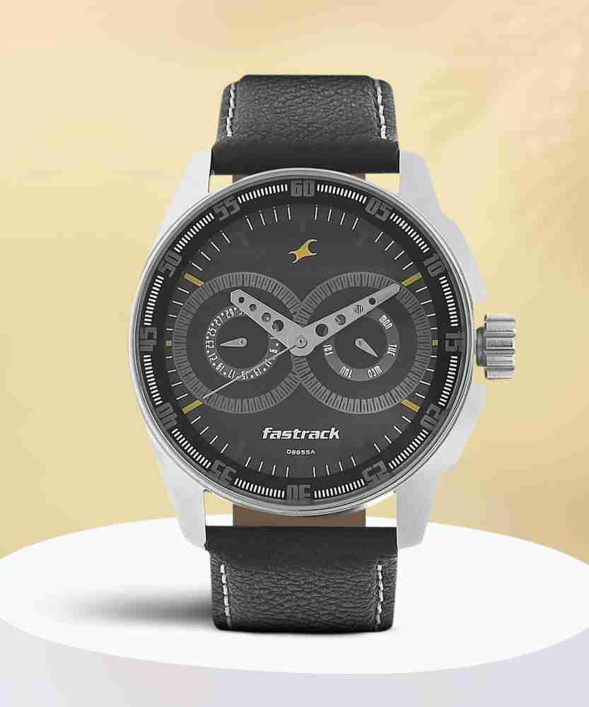 Fastrack black discount magic analog watch