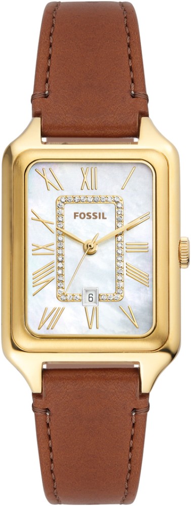 Fossil women's rectangle on sale watch