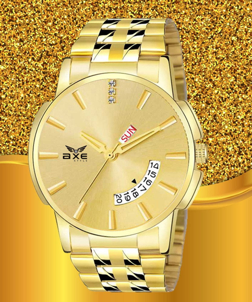 AXE Style X 1074 1074 Golden Wrist Watch Company WaterResistant Golden Watch For Boys Mens Analog Watch For Boys Buy AXE Style X 1074 1074 Golden Wrist Watch Company WaterResistant Golden