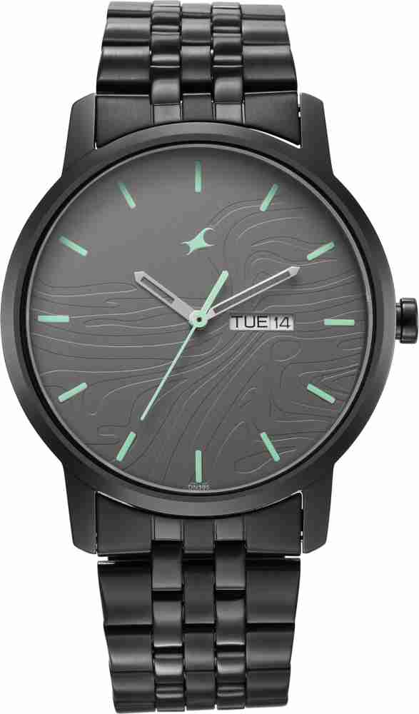 Fastrack black deals chain watch