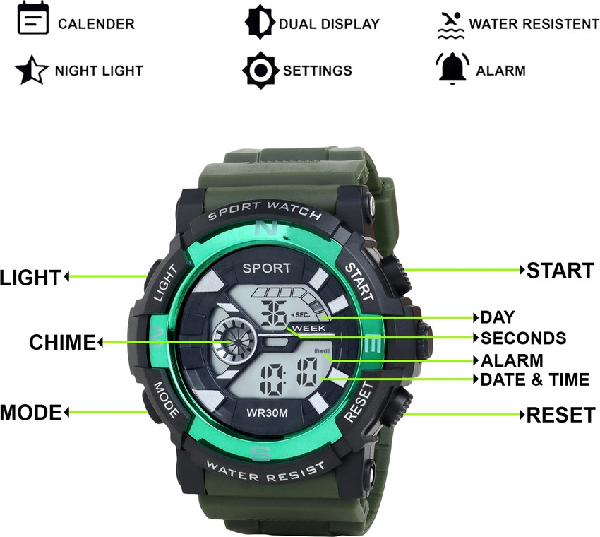 Skmei 0990 army best sale