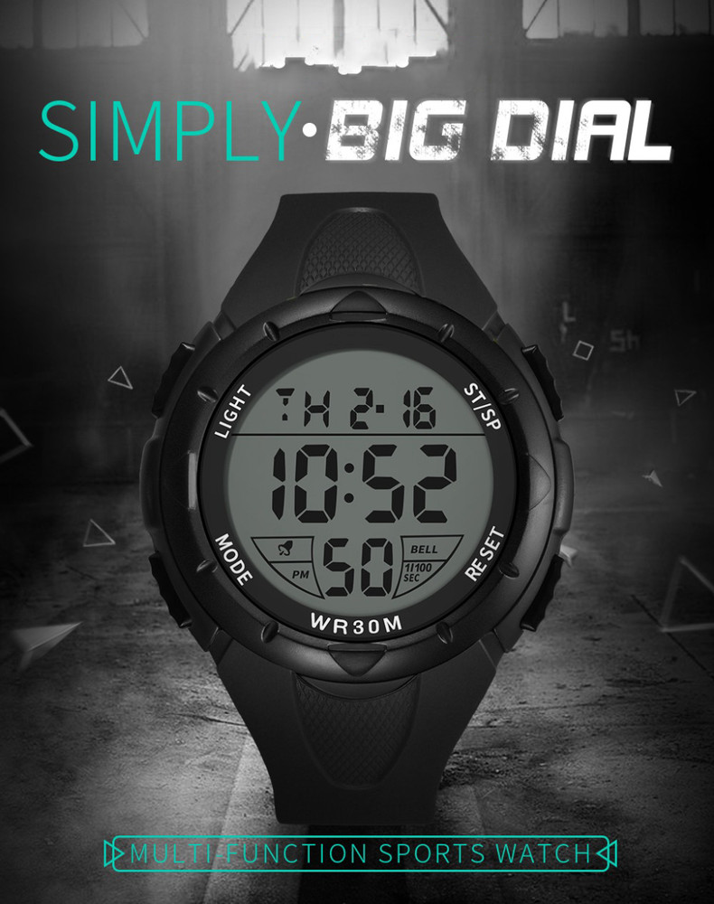 Modern digital best sale watch