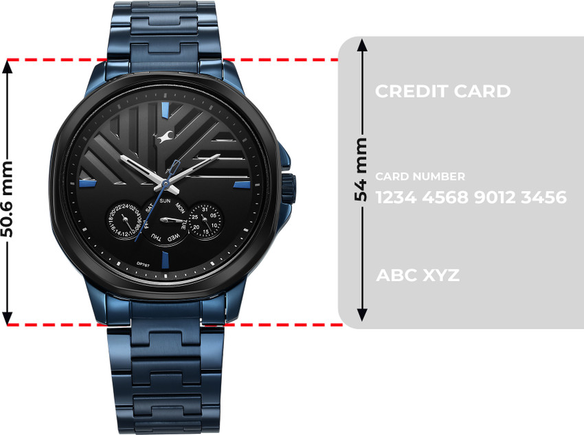 Fastrack Fleek Quartz Multifunction Black Dial Stainless Steel 