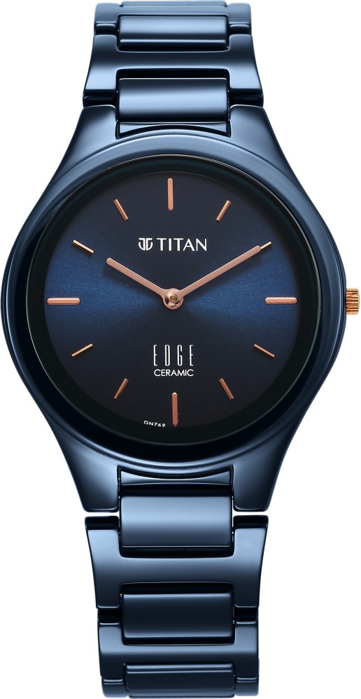 Titan ceramic watch discount blue