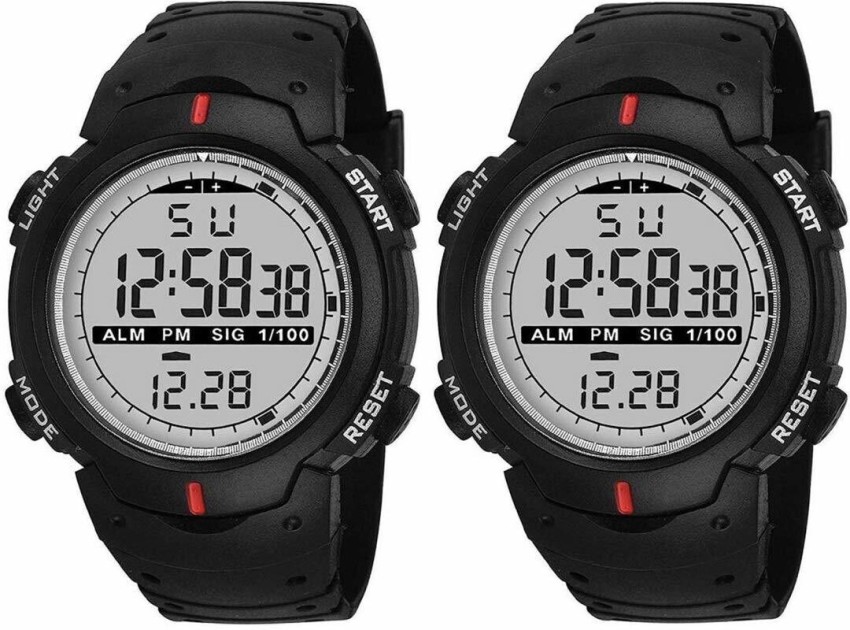 Next INN Black Strap Multi Functions Digital Combo Watches for Boys and Mens Set of 2 Digital Watch For Boys Buy Next INN Black Strap Multi Functions Digital Combo Watches for