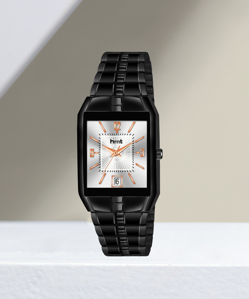 Pure black top wrist watch