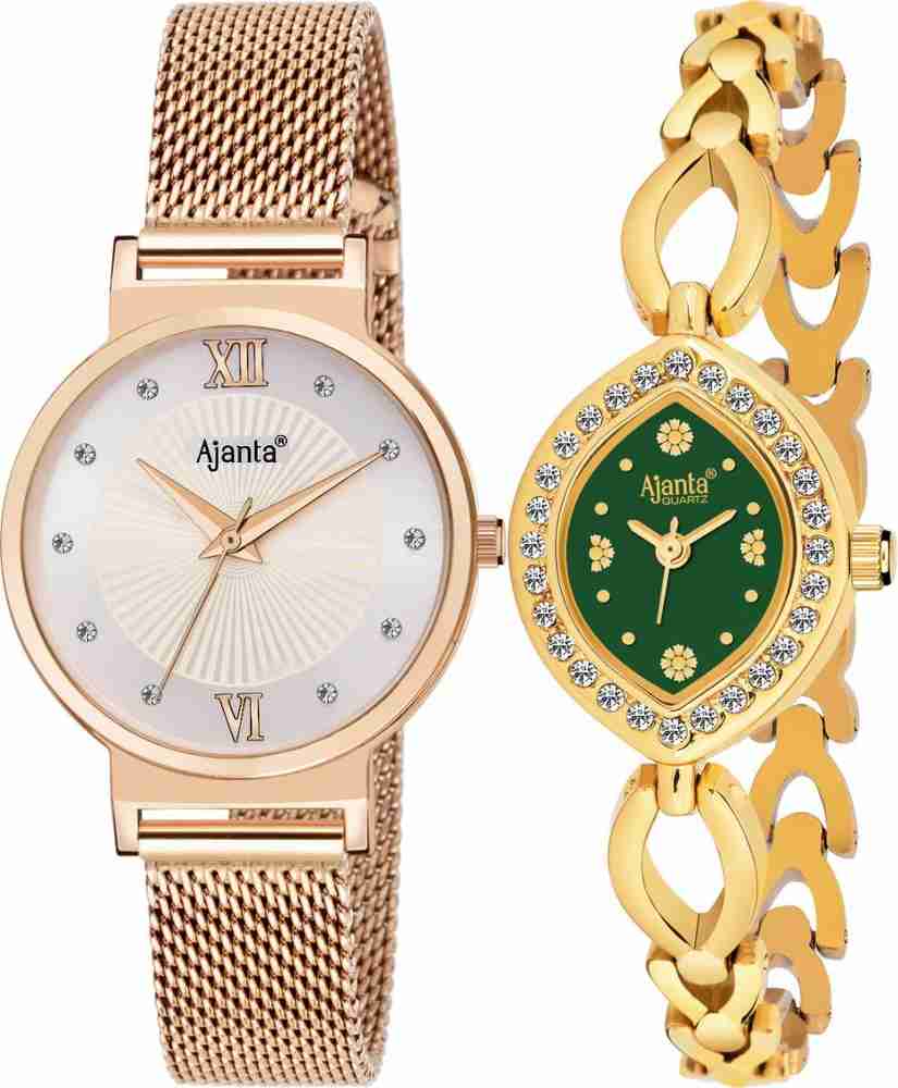 Ajanta hand hotsell watch gold