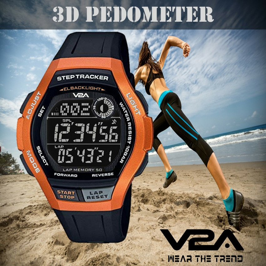 V2A Digital Watch For Men Women Buy V2A Digital Watch For Men Women Step Counter Sports Unisex Countdown Timer Stop Watch Stylish Trendy Online at Best Prices