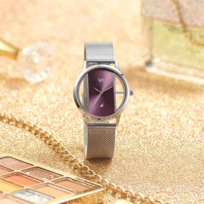 Fastrack Vyb Runway Purple Dial Silver Strap Analog Watch For Women Buy Fastrack Vyb Runway Purple Dial Silver Strap Analog Watch For Women FV60019SM01W Online at Best Prices in India Flipkart