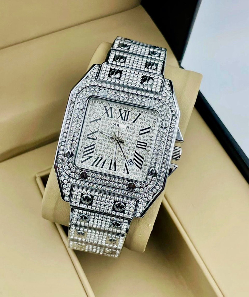 Diamond watch for men on sale